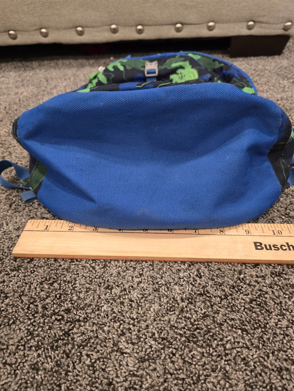 The North Face Boy's Blue & Green Camo Backpack